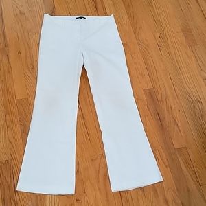 Wide leg white flares